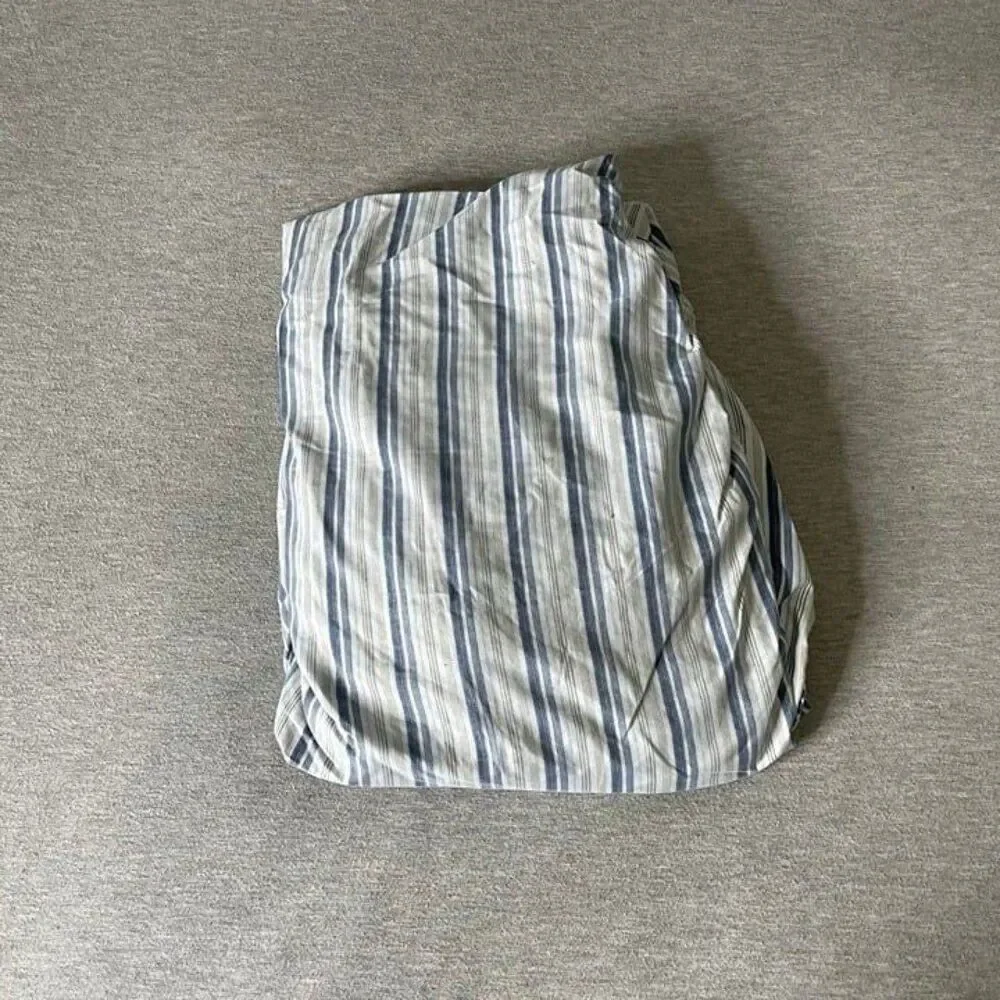 Jill Morgan 100% Microfiber Striped Fitted Sheet for Mattress - Queen